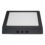 Painel LED Slim Sobrepor 18W Quadrado 3000K Preto